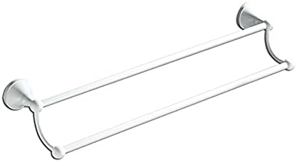 Stylish White Gold Wall-Mounted Towel Rail