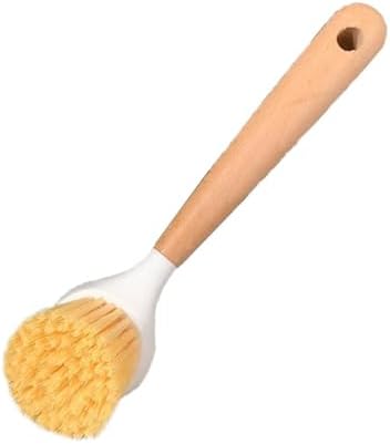 Bamboo Handle Dishwashing Brush Durable Bristles for Sustainable Kitchen Cleaning