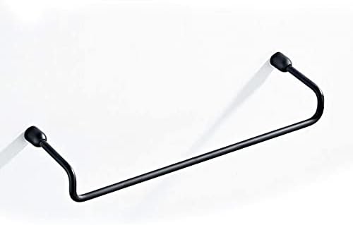 BOCbco Black Wall Mounted Towel Rail for Bathroom