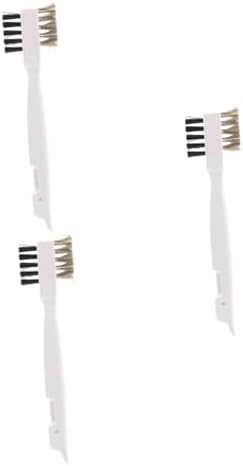 Seam Cleaning Brush Set for Kitchen Use 3pc Steel Nail White