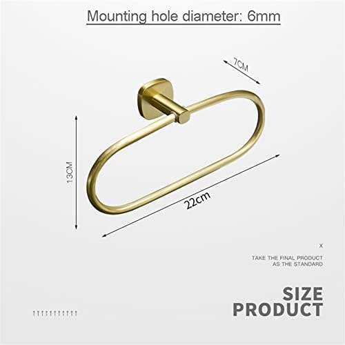 Wall-Mounted Gold-Alphabet Towel Holder