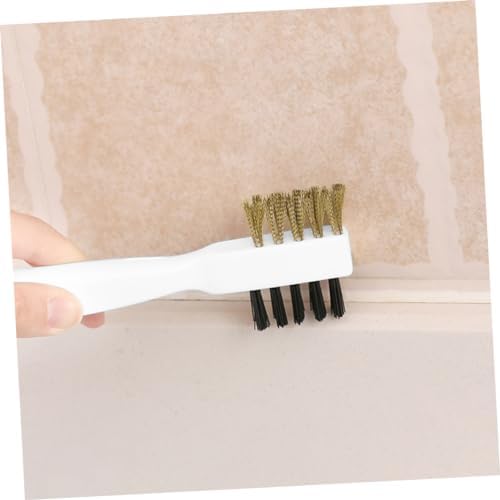 Seam Cleaning Brush Set for Kitchen Use 3pc Steel Nail White