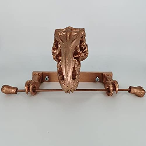 Ozgkee Dinosaur Toilet Paper Holder Wall Mounted Aluminum Alloy