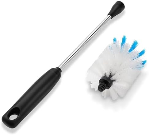 MOSOLAN Water Bottle Brush 2 Pack with 3 Replacement Heads