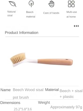 Efficient Scrub Clean with Beechwood Handle