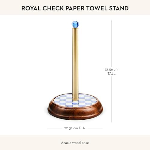 MACKENZIE-CHILDS Blue and White Paper Towel Holder