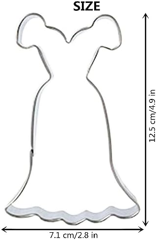 Large Size Wedding Dress Cookie Cutter 49 Inches Stainless Steel