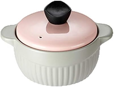 SISWIM 4L Stockpot with Non-Slip Base and Pink Lid