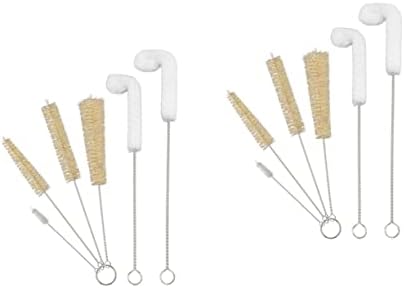 FOMIYES 2-Piece Tile Bottle Brush Set Kitchen Cleaner for Gaps Straws