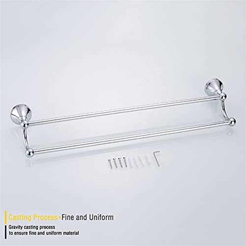 Stylish White Gold Wall-Mounted Towel Rail