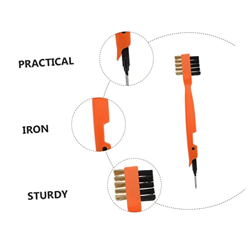 PartyKindom 2 Pcs Copper Wire Brush for Cooktop and Kitchen Cleaning