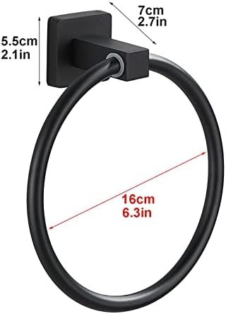 Modern Black Towel Holder