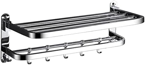 Space-Saving Folding Towel Rack Bathroom Organizer 50cm