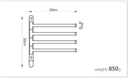 Towel Rail Wall Mounted Brass Towel Bar Rotating Towel Holder GoldBlackWhite Finish