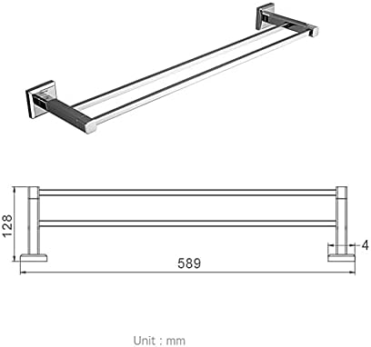 Double Towel Holder Hooks Towel Rail Rack