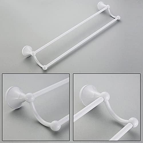 Stylish White Gold Wall-Mounted Towel Rail