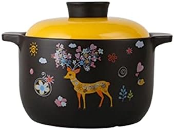 CTXDLK Heat-Resistant Cast Iron Casserole Pot