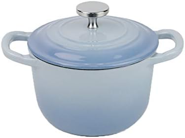Siswim Cast Iron Souppot with Lid 16L Non-Stick Durable
