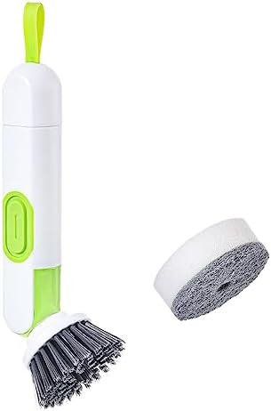 Multi-Functional Long-Handle Liquid-Filled Cleaning Brush for Kitchen Cleaning