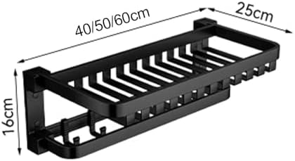 Space-Saving 40cm Wall-Mounted Towel Holder
