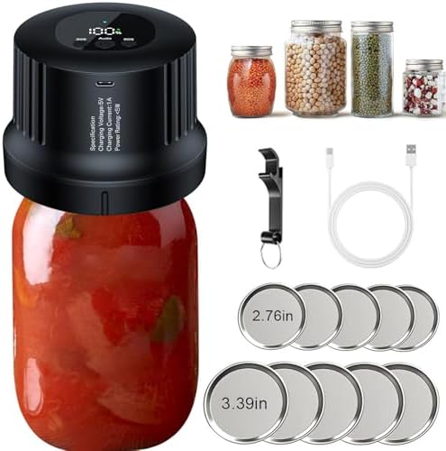 YANOY Electric Mason Jar Sealer Kit