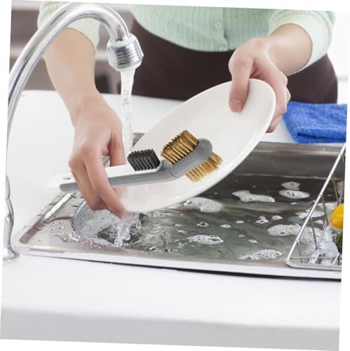 Effortless Kitchen Cleaning Brush - Cleaning with Dual Heads