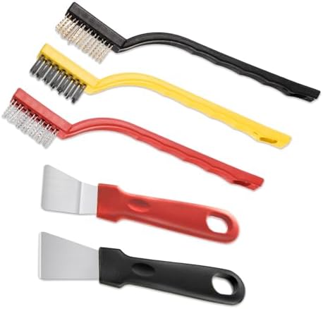 5 Pack Kitchen Cleansing Brush Set with Scraper
