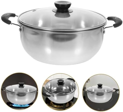 GRIRIWErgonomic Steam Pot Boil Dry Compact Easy to Use
