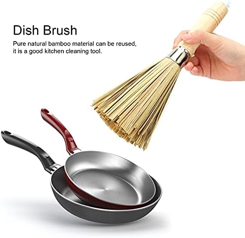 Bamboo Pot Brush by Lizealucky - Eco-friendly Kitchen Tool