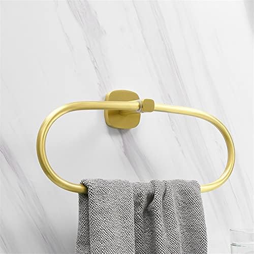 Wall-Mounted Gold-Alphabet Towel Holder