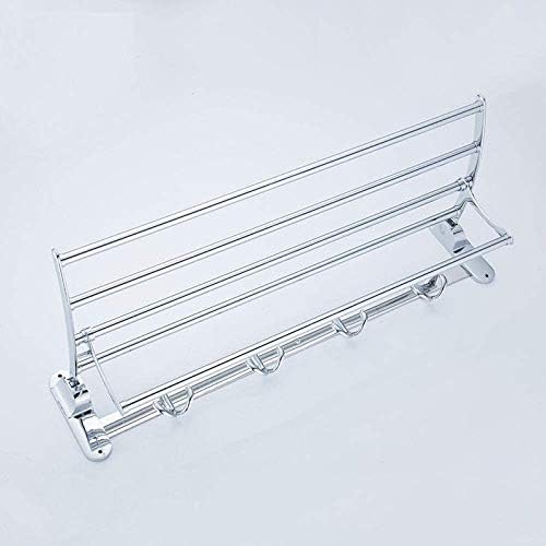 Sturdy Stainless Steel Towel Rack with Double-Layer Design