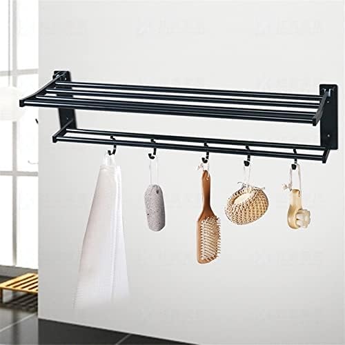 Black Aluminum Towel Rack