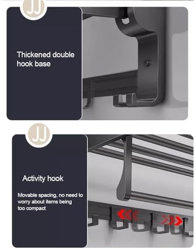 ANNBKA Premium Towel Holder Modern Wall-Mounted Towel Rack for Bathroom Use