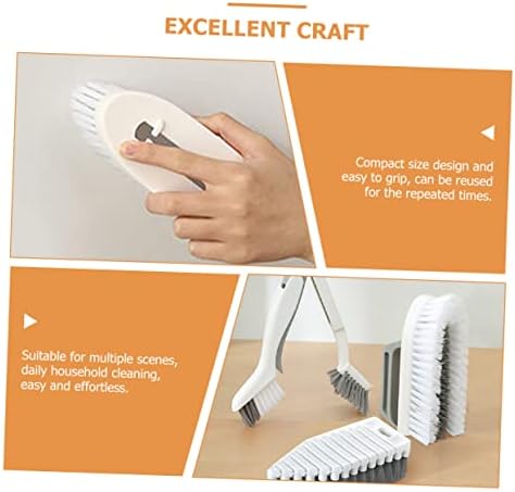NOLITOY 2-Piece Crevice Grout Cleaning Brush Set