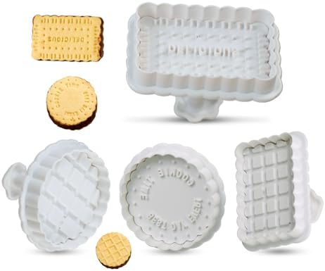 GROWTAIL 4pc Cookie Cutters Set Perfect for Baking Fun
