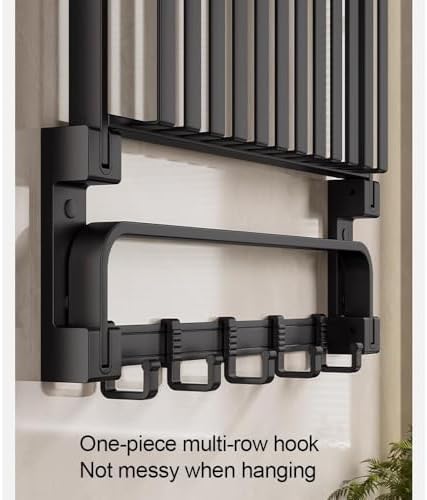 Space-Saving 40cm Wall-Mounted Towel Holder