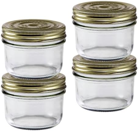Le Parfait Family 4-Piece Canning Jars with Airtight Sealing System