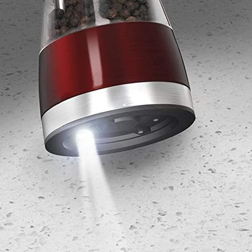 Stainless Steel Salt Pepper Mill Set with Precision Mechanism
