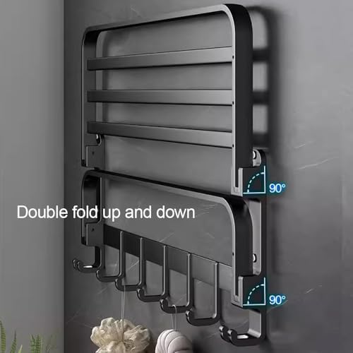 Spacious Aluminum Towel Rack