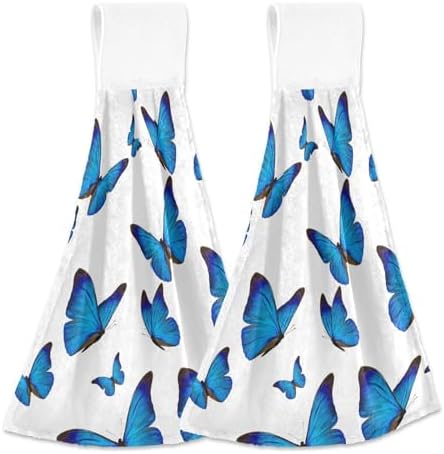 Blue Butterfly Kitchen Towels