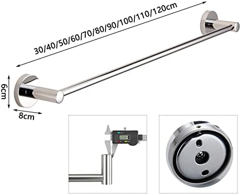 Stainless Steel Wall Towel Rail Space-Saving Rust-Proof for Kitchen Bathroom