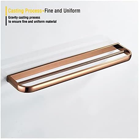 Towel Rail for Bathroom Rose Gold Wall-Mounted Towel Holder 57cm