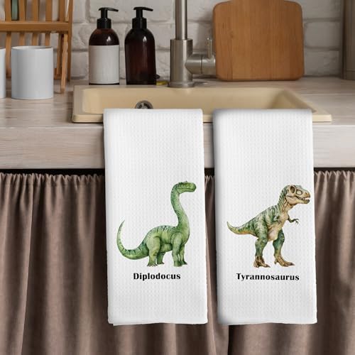 Dinosaur Dish Towels for Kids Perfect for Kitchen Nursery
