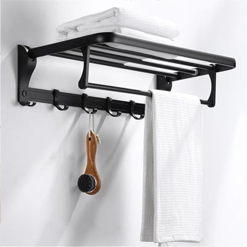 Bathroom Towel Rack Aluminum Towel Holder ANNBKA L 60x12x18cm