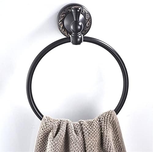 Retro Black Round Towel Holder