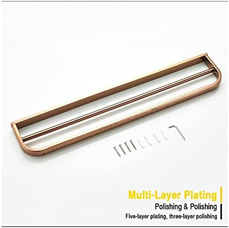 Towel Rail for Bathroom Rose Gold Wall-Mounted Towel Holder 57cm