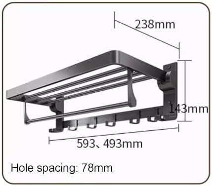 ANNBKA Premium Towel Holder Modern Wall-Mounted Towel Rack for Bathroom Use