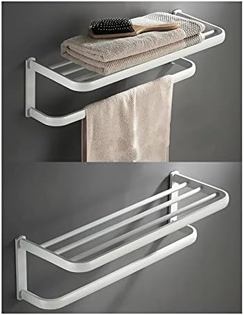 Bathroom Towel Rack Wall Mounted Towel Holder in Rose Gold