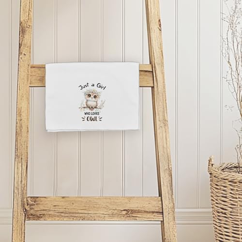 Floral Owl Soft Kitchen Towels