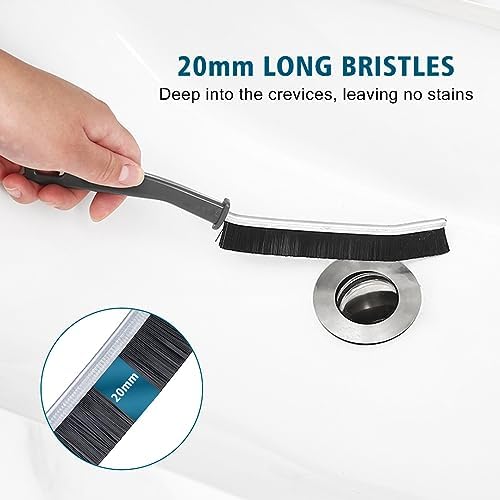 Hard Bristle Crevice Cleaning Brush for Kitchen Bathroom Window Multifunctional Gradient